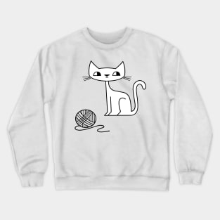 Cat. Yarn. Mischief. Crewneck Sweatshirt